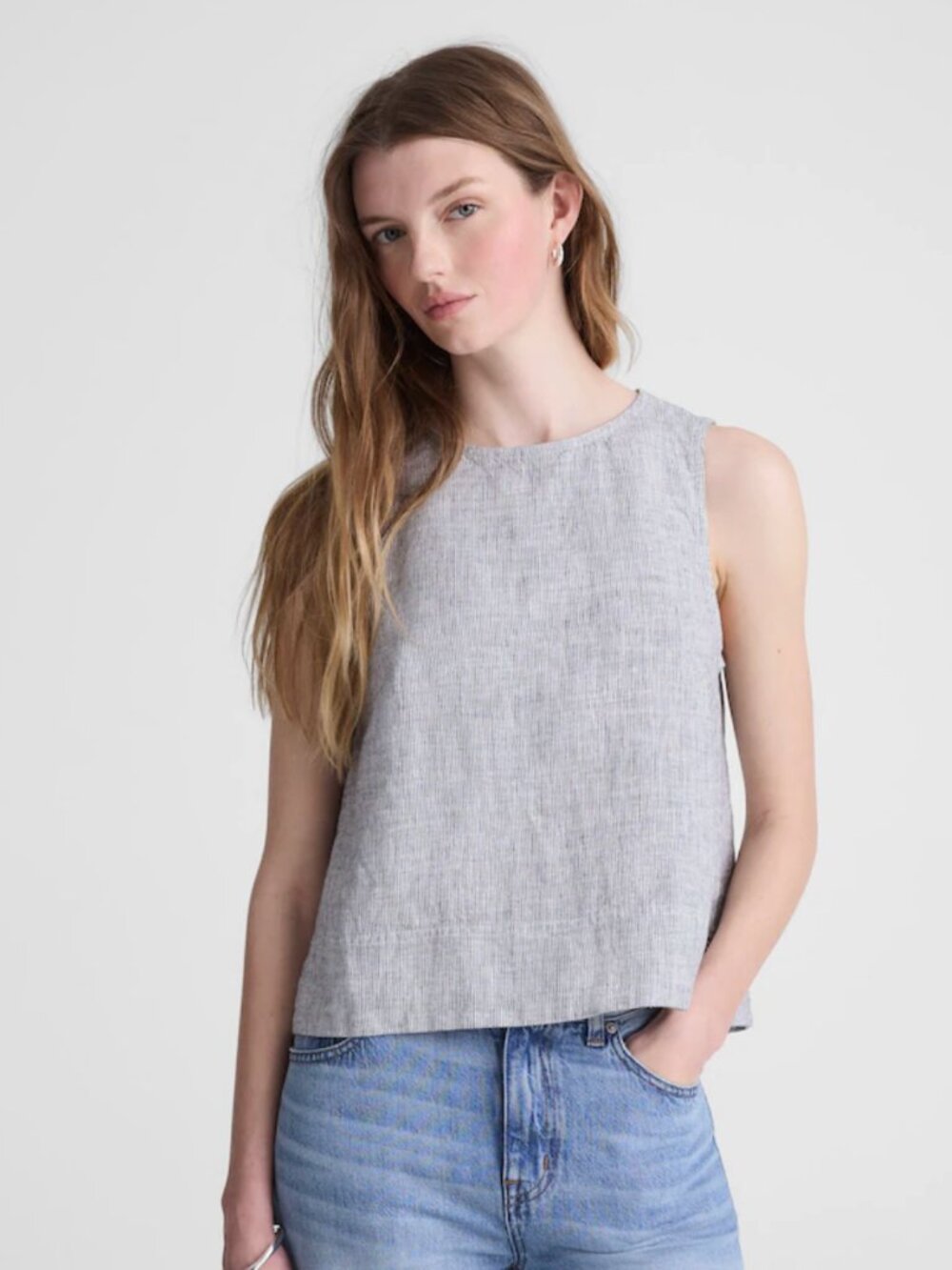 Madewell Shell Top in 100% Linen - M